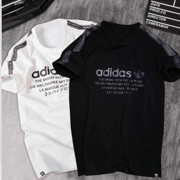 ALBUM 160 - ÁO THUN THỂ THAO VNXK NMD VIỀN TAY 2 MÀU TRẮNG ĐEN