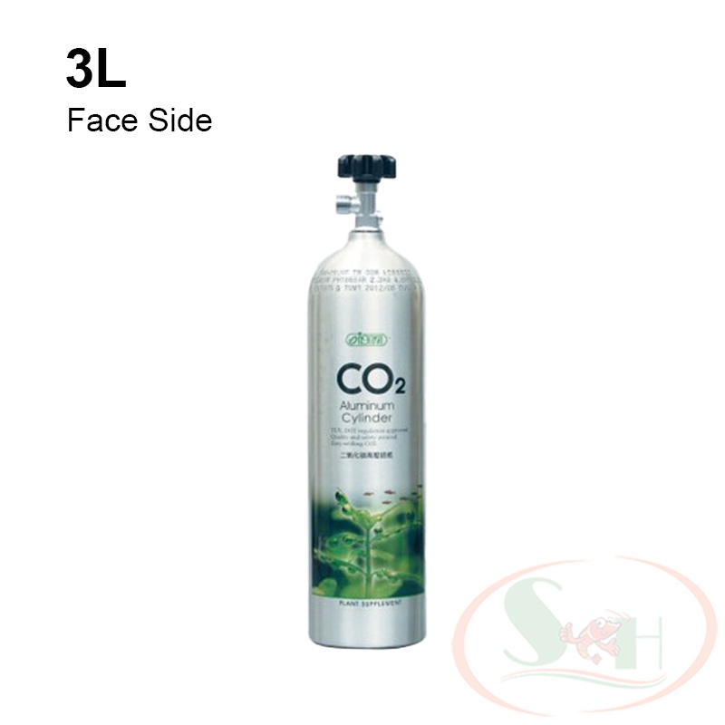 Bình co2 nhôm Ista 2L, 3L Aluminum Cylinder van tổng kim loại Đài Loan thủy sinh 2, 3 lít