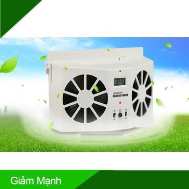 Quạt thổi gió gắn cửa kính ô tô làm thoáng mát không khí trong ô tô chạy bằng năng lượng mặt trời
