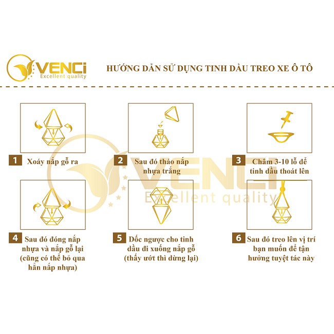 Tinh dầu treo xe GUTY hương hoa bưởi để treo xe oto - treo tủ quần áo