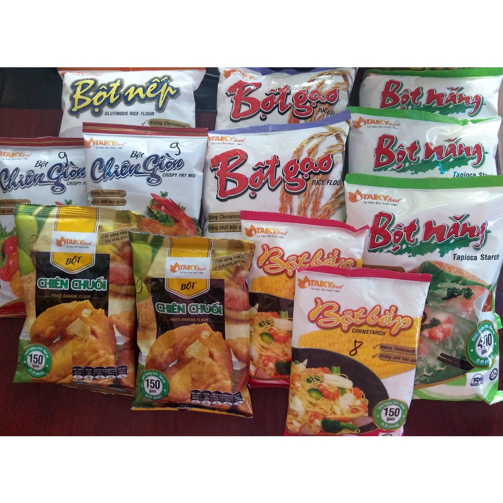BỘT TÀI KÝ CÁC LOẠI (BỘT NĂNG - BỘT BẮP - BỘT NGÔ - BỘT GẠO - BỘT CHIÊN GIÒN) 400G