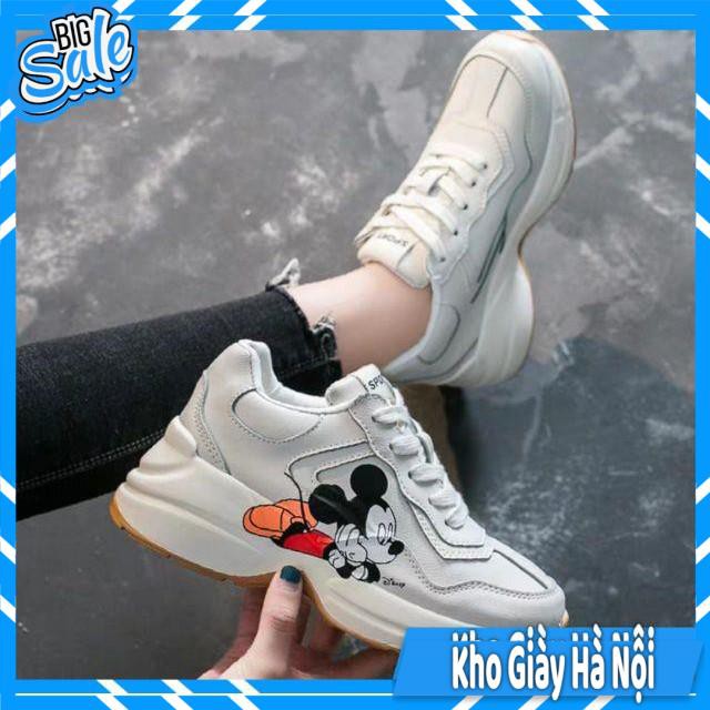 Giày thể thao/Sneakers Nữ Hình Chuột mickey Số 7 hot Đế Cam + Hàng Về