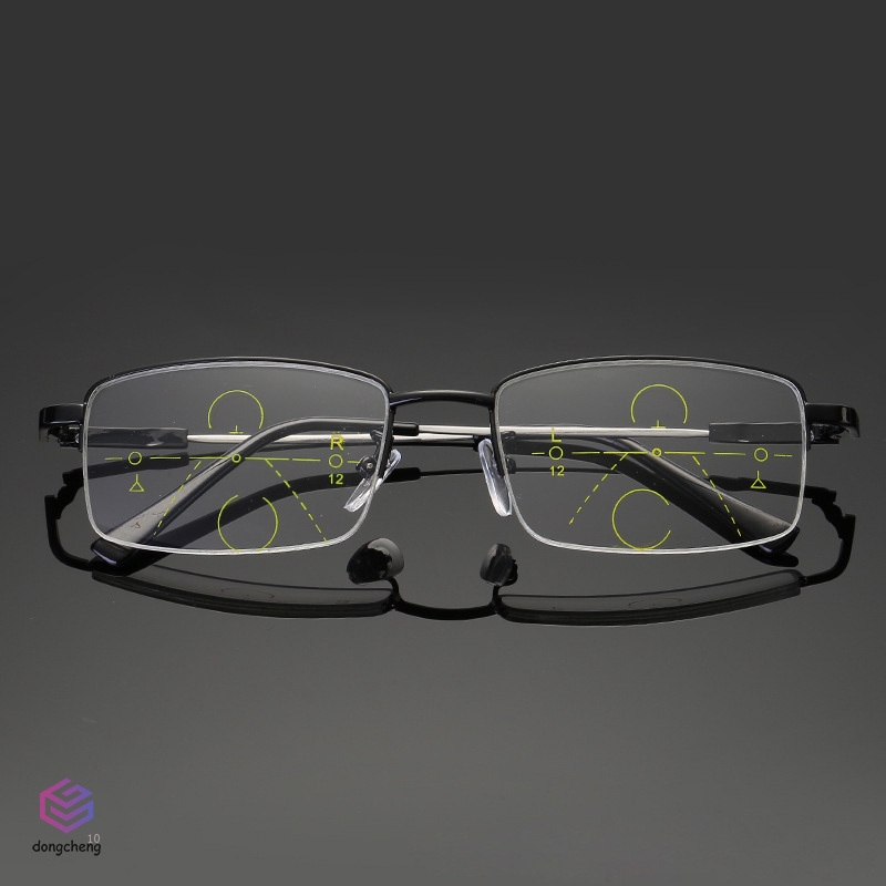 Kính đọc sách gọng vuông chống mỏi mắt đa chức năng cho người lớn tuổi