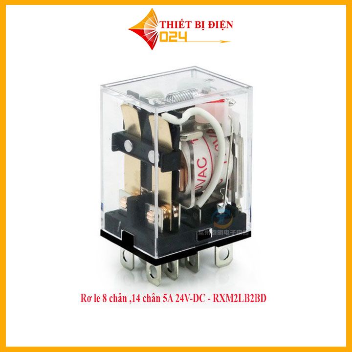 Rơ le 8 chân ,14 chân 5A 24V-DC - RXM2LB2BD  (loại tốt)