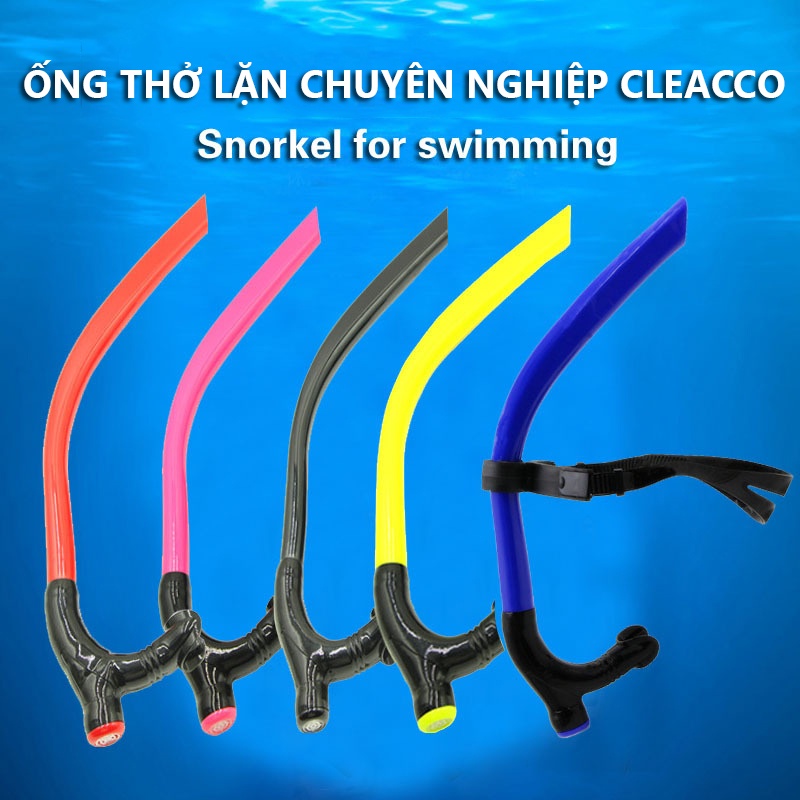 Ống Thở Lặn Bảo Hành 12 Tháng Ống Thở Đi  Biển Với Dây Đeo Silicone Mềm Mại Co Giãn Cleacco OTL Boro Sport