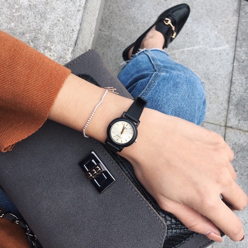 Đồng hồ nữ dây nhựa Casio chính hãng Anh Khuê LQ-139EMV-7ALDF