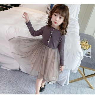 Váy tiểu thư thu đông cho bé gái