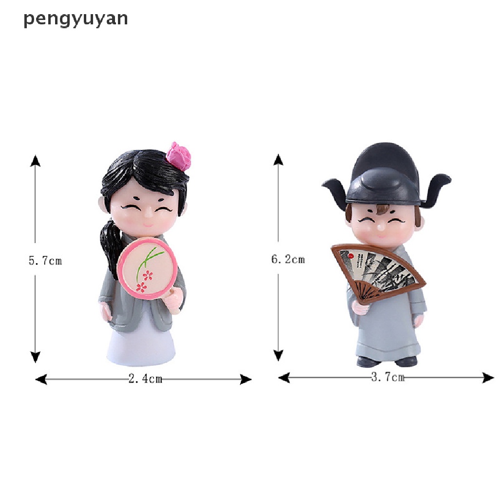 1 Cặp Mô Hình Cặp Đôi Búp Bê Nam Nữ Trang Trí Nhà Cửa