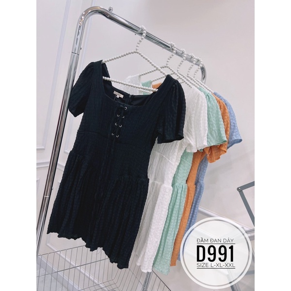 Bigsize Đầm đan dây D991