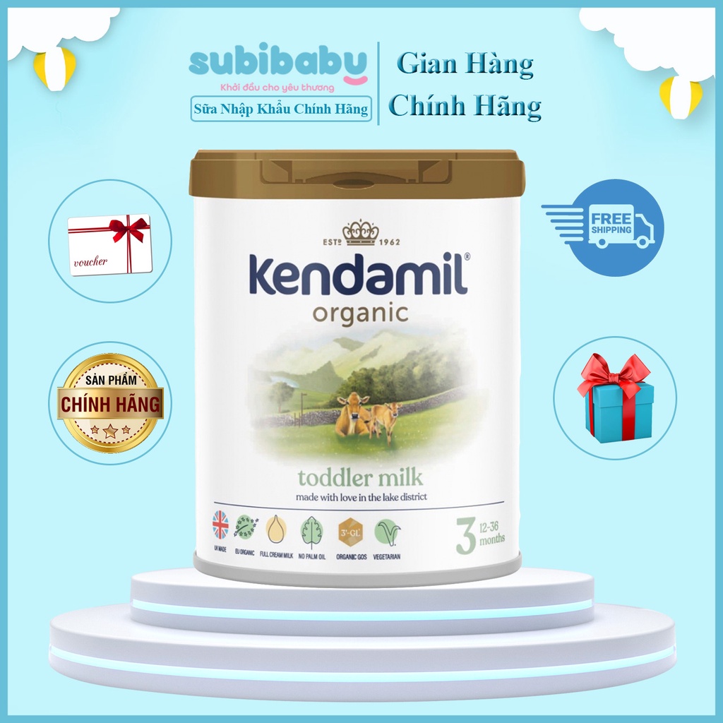 Sữa công thức Kendamil Organic Toddler Milk số 3 800g - Nhập khẩu Anh Quốc