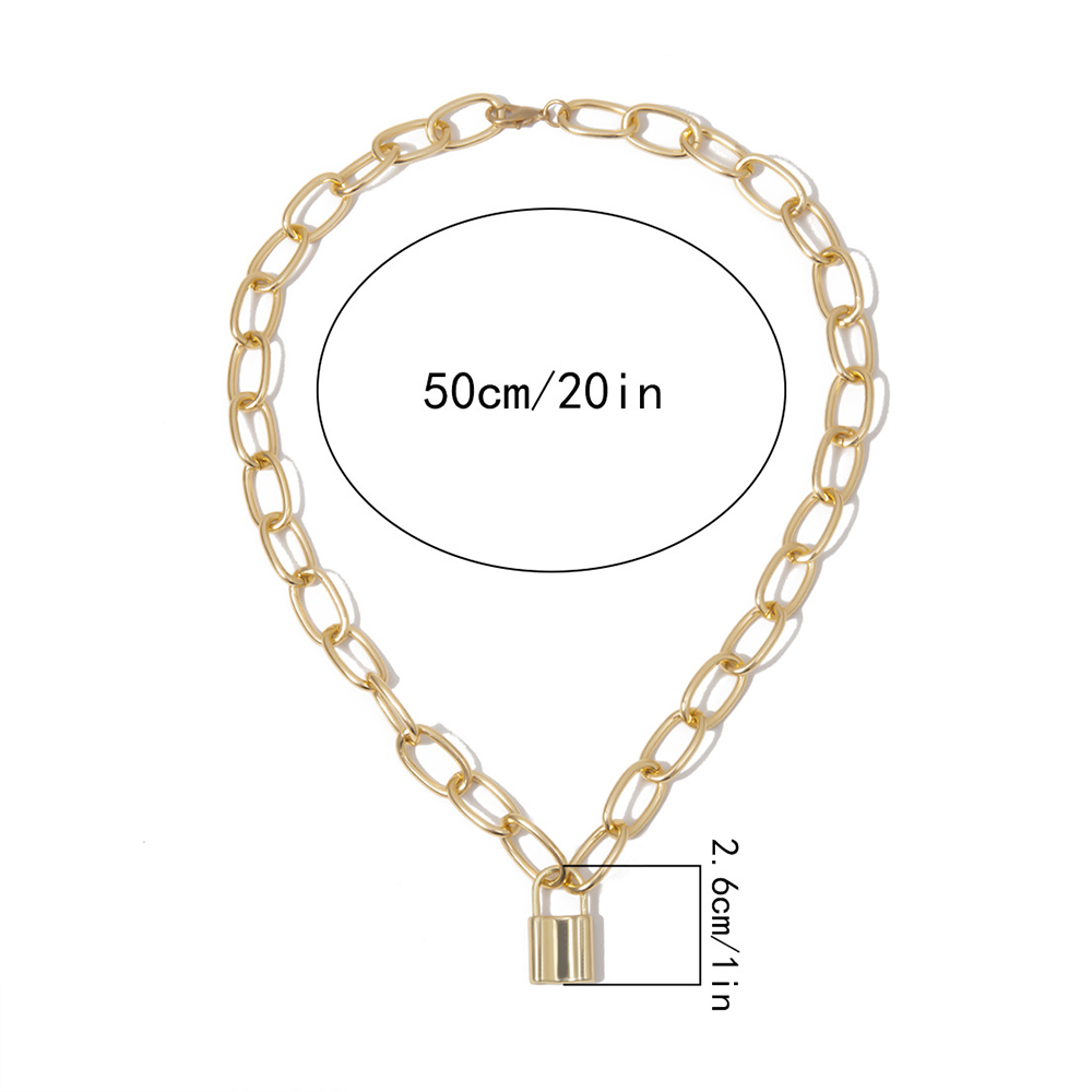 vòng cổ Mặt Hình Ổ Khóa Thời Trang Cho Nữ