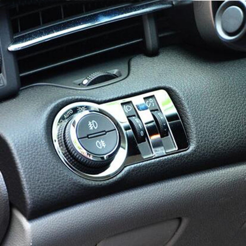 Viền Inox Trang Trí Công Tắc Đèn Pha Cho Chevrolet Chevy Malibu Cruze Trax Encore Regal
