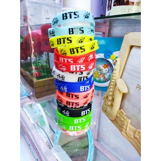 Vòng tay cao su bts vòng tay chữ ký bts