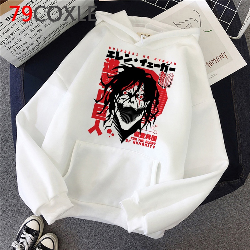 Áo hoodies có nón dài tay thời trang nam nữ in chữ attack on titan M-8XL