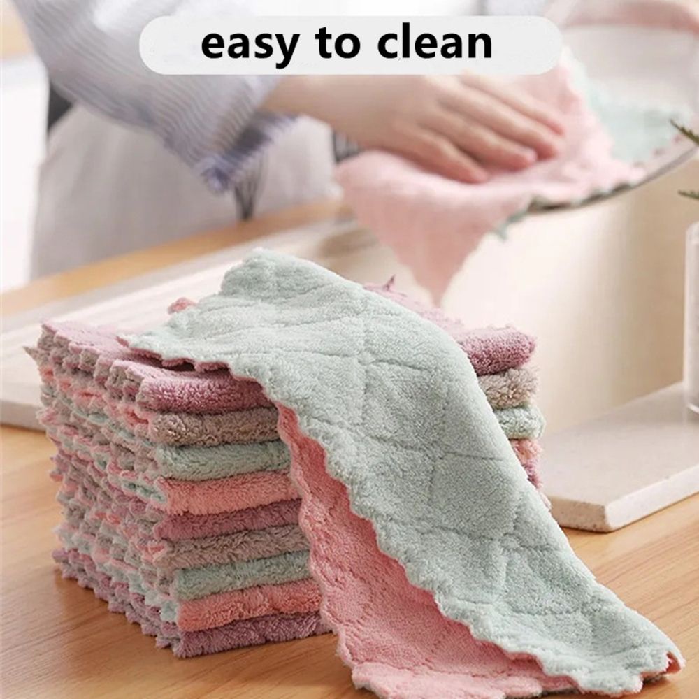 Khăn Lau Mềm Mại Dày Dặn Thấm Hút Nước Nhanh Khô Cho Nhà Bếp