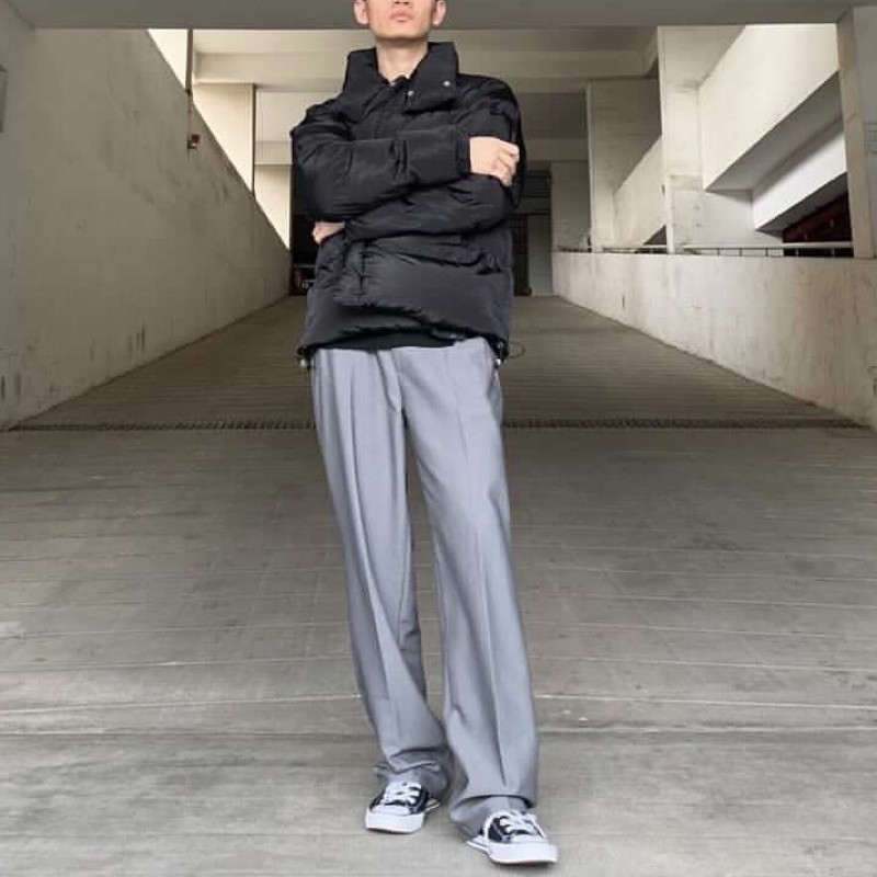 Grey Wide Pant (Quần Tây Ống Rộng Màu Xám) | BigBuy360 - bigbuy360.vn