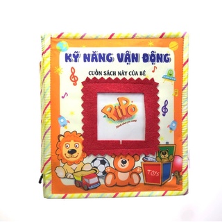 Sách vải Kỹ năng vận động cơ bản cho bé rèn luyện khả năng khéo léo phối hợp tay mắt não toàn diện