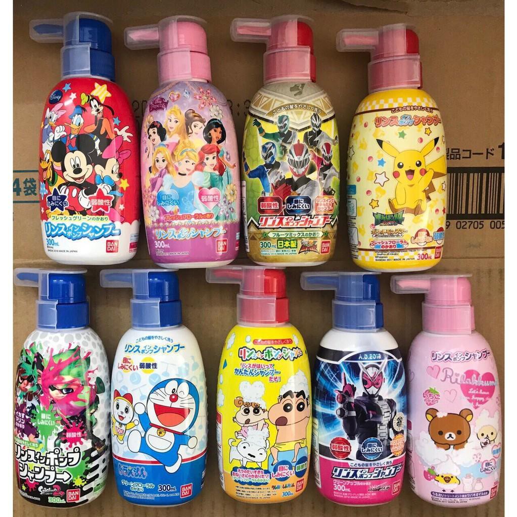 Dầu gội xả trẻ em Bandai Disney 300ml (Nhật Bản)