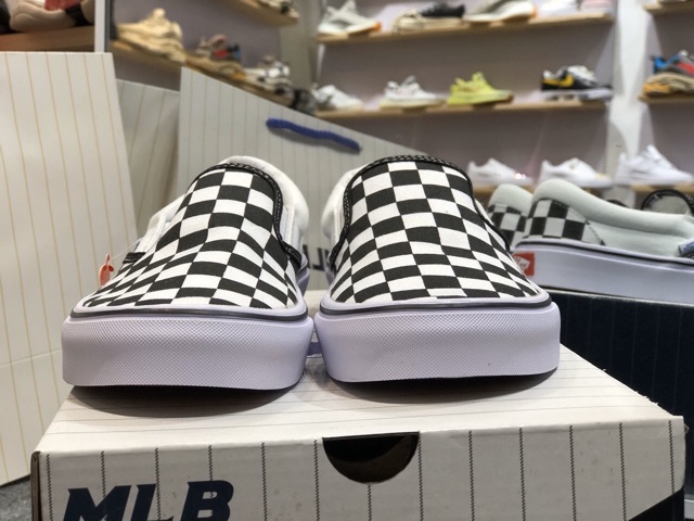 Giầy vans caro lười hàng 1:1 ( full box + free ship )