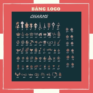Icon logo đồng, charm icon, charm