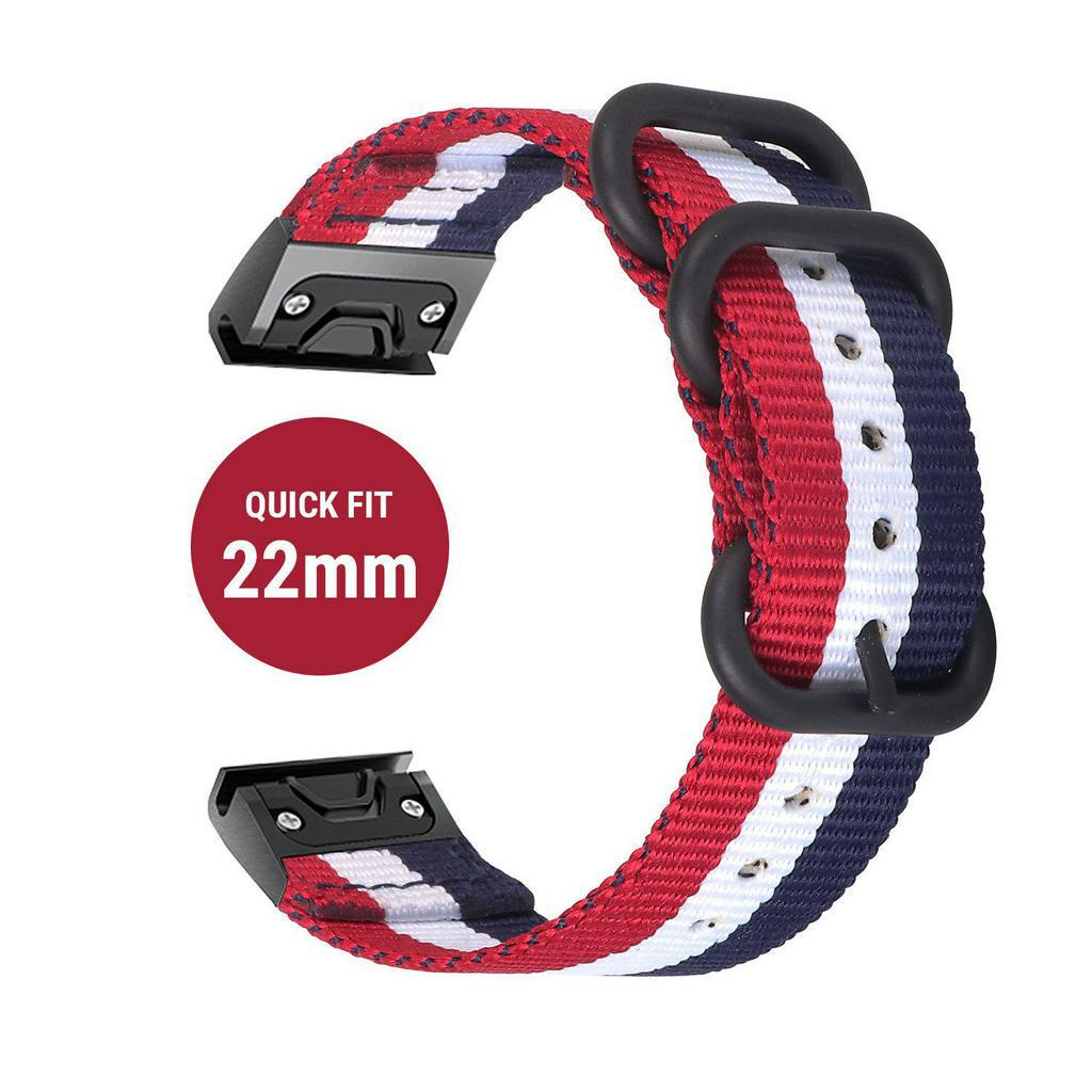 Dây đồng hồ Quick Fit nylon Nato 22mm - Garmin fenix 6 / Forerunner 945 / Approach S6