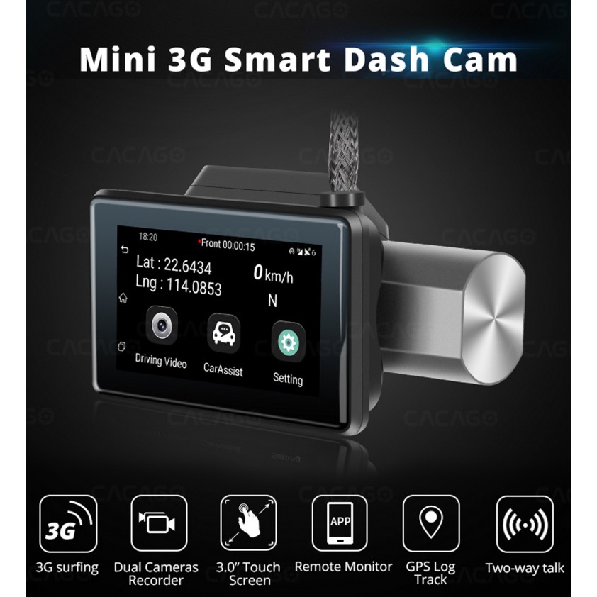(Tặng thẻ 16gb) Camera hành trình S68 PHÁT WIFI |GPS định vị xe từ xa - Bảo hành 12 tháng lỗi đổi mới