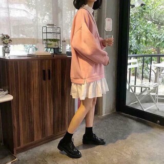 áo nỉ phối sơ mi