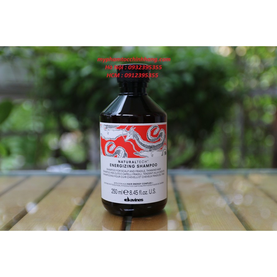 DAVINES Energizing Shampoo - Dầu gội vitamin chống rụng, kích thích mọc tóc 250ML