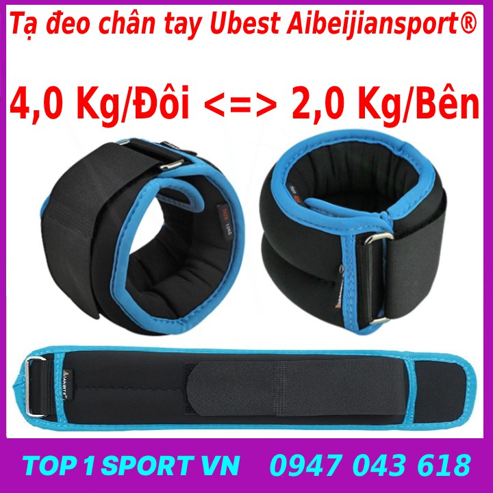 Tạ đeo chân tay 6KG/4KG/3KG phiên bản 3.0 Aibeijiansport® -Thiết bị tạ chân siêu gọn dành cho yoga, GYM, TDTT, Võ thuật