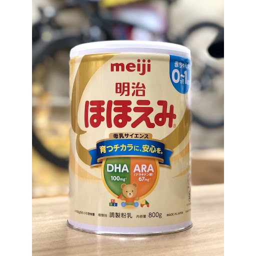 Sữa Meiji lon số 0 800gr nội địa Nhật mẫu mới