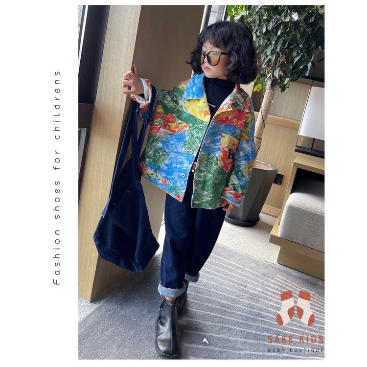 Bốt cao cổ cho bé trai bé gái - Giày bốt chất cực đẹp có khóa kéo mẫu trơn da mềm đế chống trơn trượt cho bé FL610