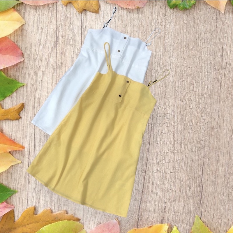 Đầm hai dây Linen xuất Anh, chuẩn xịn, thời trang nữ cao cấp!