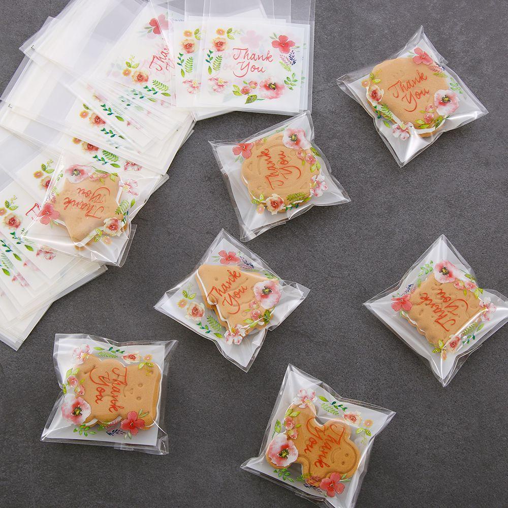 Set 100 Túi Đựng Bánh Kẹo In Chữ Thank you
