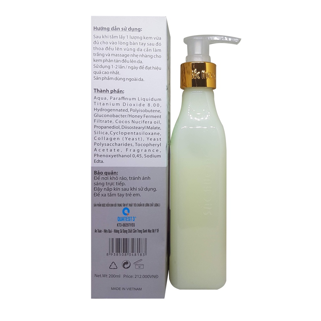KEM SẮC HƯƠNG Ủ TRẮNG DA TOÀN THÂN GIÚP LÀM TRẮNG DA DƯỠNG DA 200ML | BigBuy360 - bigbuy360.vn