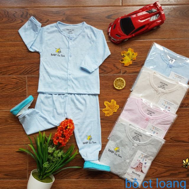 Set 3 bộ cotton đẹp màu trơn in hình ( như ảnh )