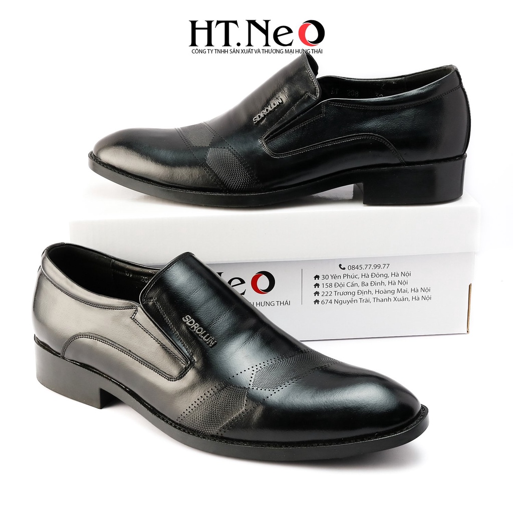 Giày tây nam công sở HT.NEO Da bò chuẩn, đế cao su cực êm ,dập viền đơn giản nhưng rát sang trọng 2022 GT156