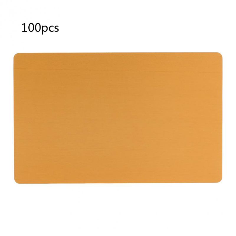 Set 100 Thẻ Tên Bằng Nhôm Trơn Dành Cho Cửa Hàng
