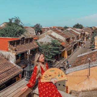 ORDER Váy boho dáng dài thổ cẩm đuôi tôm