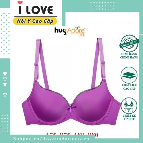 Áo ngực HugAdore xuất Mỹ mút nâng vừa, hai móc, cup nguyên quả, chất thun lạnh cao cấp - 008
