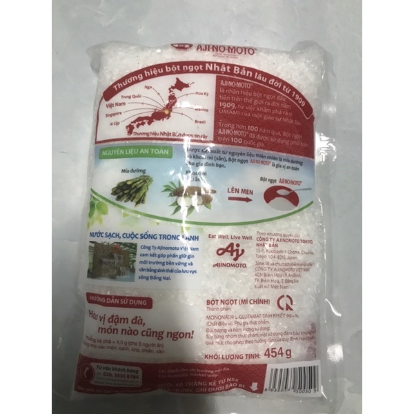 Bột ngọt Ajinomoto gói 454gr