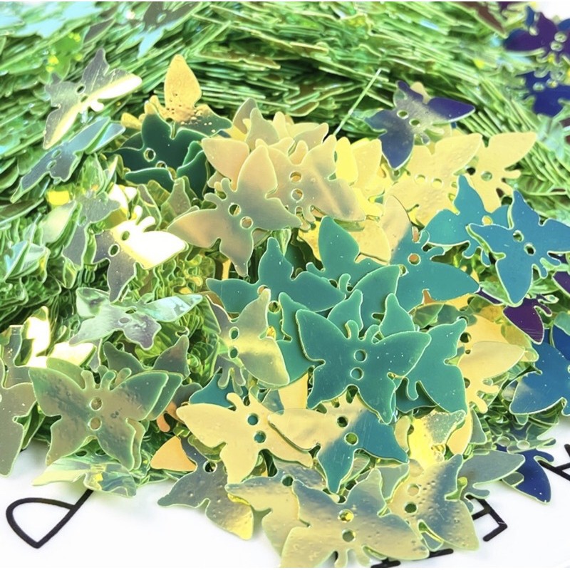Hộp 30g Sequins hình bướm trang trí