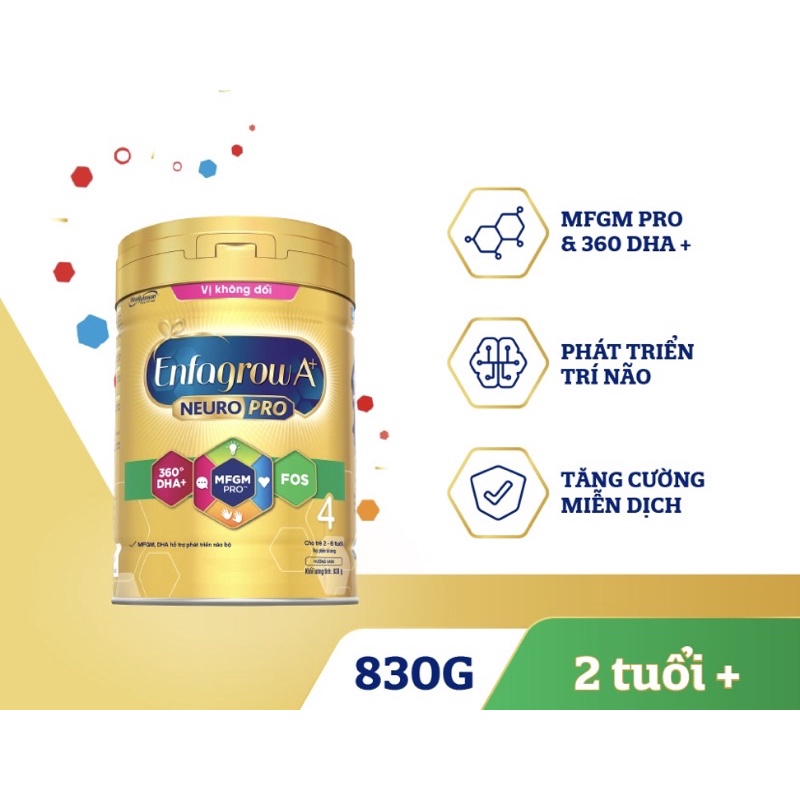 [Date T6/2023] Sữa bột Enfagrow A+4 830g