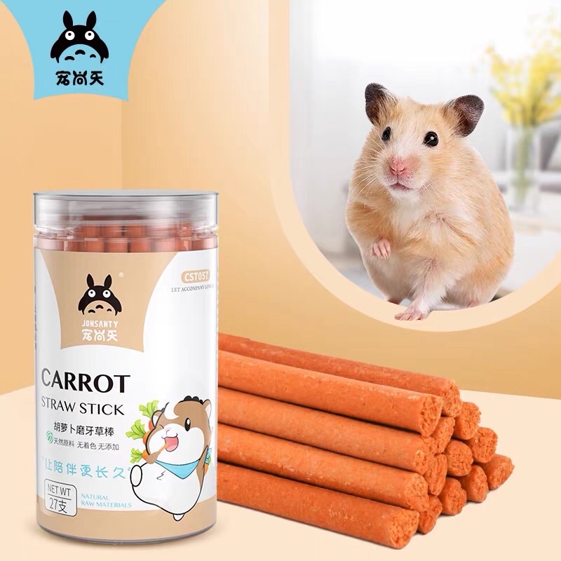 [Lẻ]Mài răng cỏ lúa mạch. Mài răng cà rốt. Mài răng hamster, thỏ, bọ