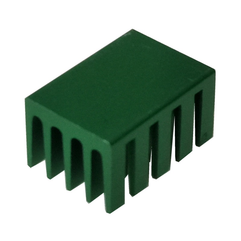 Set 5 Khối Tản Nhiệt Bằng Nhôm Màu Xanh Lá 20 * 14 * 11mm 9788