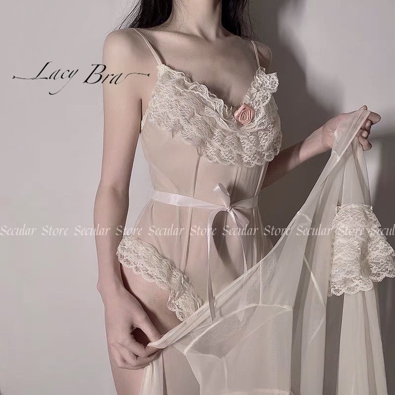 Bộ Body Liền Thân Ren Lưới Sexy Phối Ren Bèo Xinh Xắn Lacy Bra - S2 | BigBuy360 - bigbuy360.vn