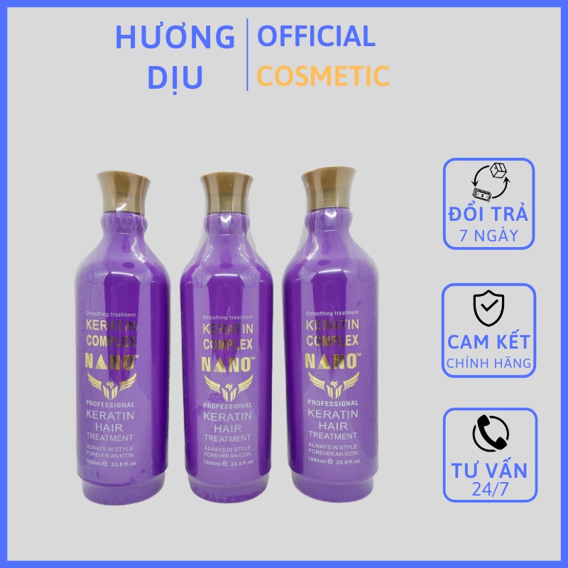 [CHÍNH HÃNG] Hấp Keratin complex nano siêu phục hồi tóc hư tổn 1000ML