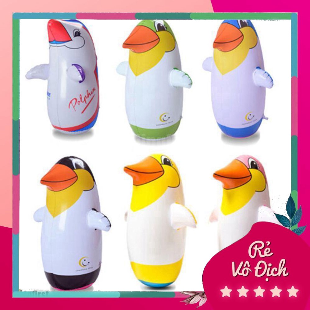 PVN4830 Đồ chơi bơm hơi hình chim cánh cụt bằng nhựa PVC