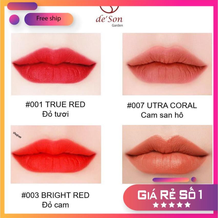 HGHG911 [Bb128] Son Thỏi Lì Handmade Không Chì Royal Luxury Matte Lipstick De' Son Garden Siêu Lì 5g Cực Hot 2020 TD09