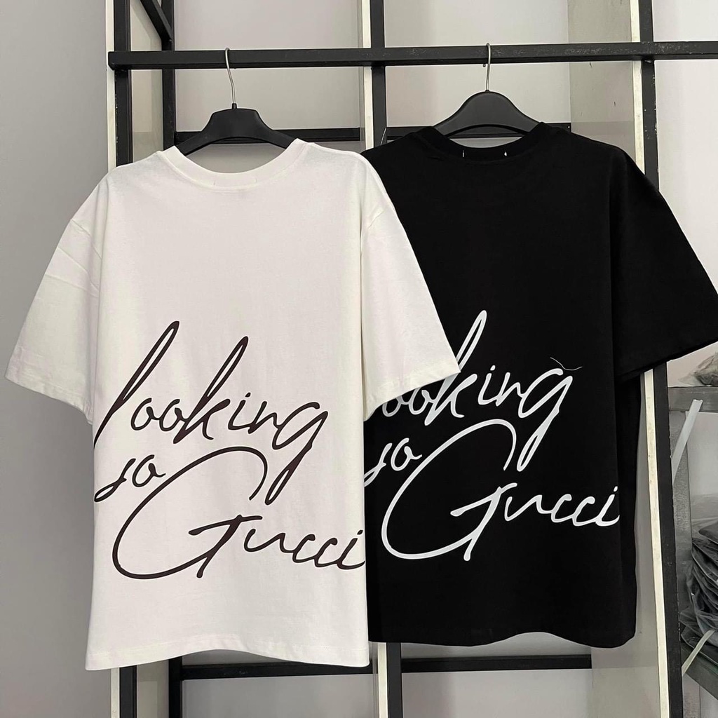 Áo Thun GC Looking For GC in hình Tia sét Tay lỡ Cotton 2 Chiều Cao Cấp