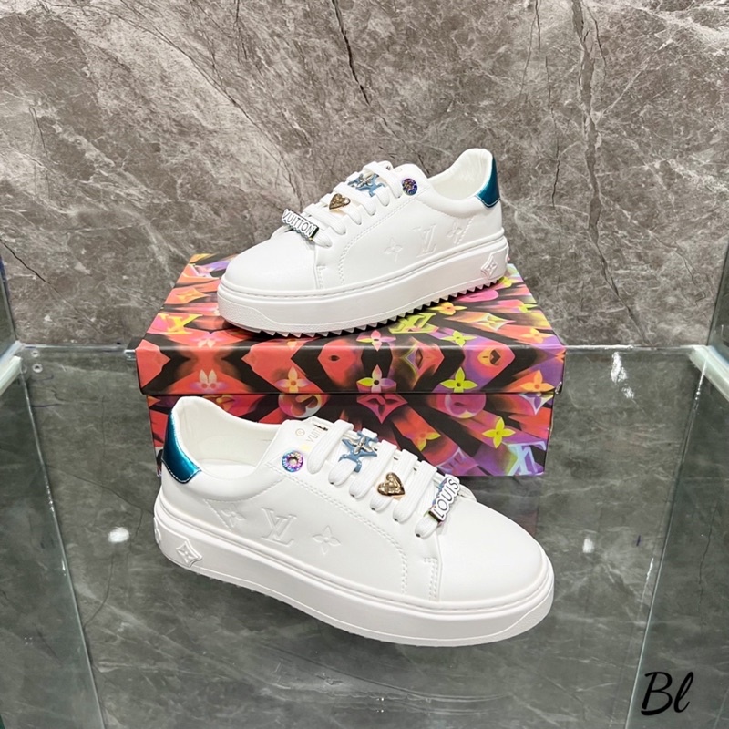 Thể Thao LV Gót Bạc Hồng Xanh Full Size 35-39